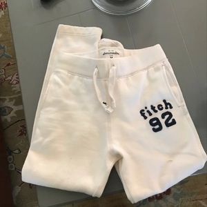 Cream Abercrombie Kids Sweatpants